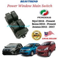 Power Window Main Switch Perodua Bezza Myvi 2018 2019 2020 2021 2022 Avanza 2012 2013 2014 2015 2016