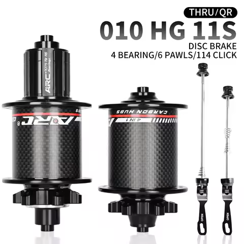 ARC MTB Hub Bicycle Hub Carbon Fiber Mountain Bike Hubs 4 Sealed Bearing 6 Pawls 114 Click For HG 8 