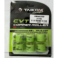 TAIKOM YAMAHA XMAX 250 300 14G 15G 16G 17G 18G CVT PULLEY COPPER ROLLER SET 23X18MM 3PCS