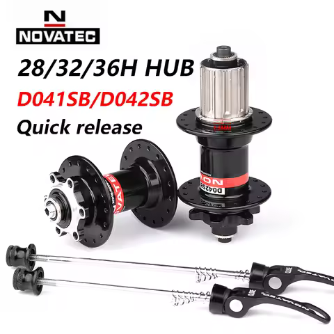 Novatec D041SB D042SB Hub MTB Bicycle Disc Card Brake Hub 28/32/36 Holes Red Black 8/9/10/11 speed M