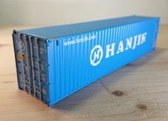 全新 PT TRAINS 840043 1/87 40呎貨櫃 “HANJIN”