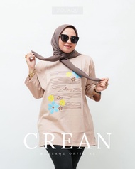 ZOLAQU ORIGINAL OVERSIZE CREAN - KAOS WANITA