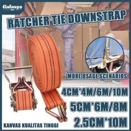 Rachet Tie Down 8-10 Meter/10 TON Webbing Cargo Lashing Belt/Tali Trek Belt/Tali Ikat Barang Mobil T