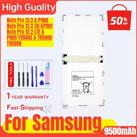 For Samsung Note Pro 12.2 P900 P905 P901 Tablet Battery T9500C High Quality High Capacity Battery Re