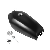 Motorcycle Universal 9L 2.4Gal Gas Tank Cafe Racer Vintage Fuel Tank with Cap Switch For Honda CG125