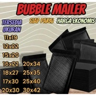 Bubble warp/Amplop bubble mailer black plastic bubble packing size 11x19 / 12x22 / 15x20 / 16x22 / 1