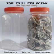 2 Liter Tall Square Jar