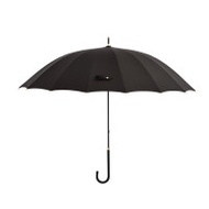 TIOHOH經典16骨長柄自動雨傘-黑色 | 雙重抗風力 | 加強不沾水工藝