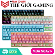 LEAVEN K28 RGB - Bàn phím cơ mini không dây Bluetooth kép K28 Led RGB 61 phím Chống Nước Chơi Game G
