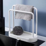 YIJIA#厨房置物架 Sponge Drain Countertop Sink Dish Cloth Vertical Storage Handy Tool Household#YIJIA