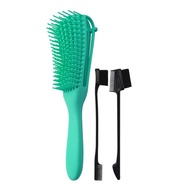 3 Pieces Detangling Brush Set with Double Sided Edge Brush Eight-Claw Comb Scalp Massage Brush for A