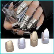 HAP 5Pieces Comfortable Nail Rings Exaggerated Fashion Rings Nail Tip Rings