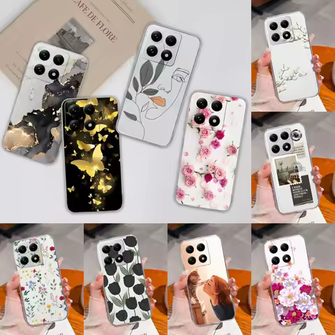 For Xiaomi 15T 15T Pro Cases Cute Cat Girl Camera Protection Anti-fall Transparent Cover For Xiaomi1