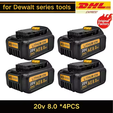 For DeWALT Original Battery 20V/18V 6Ah 8Ah MAX FlexVolt for DCB606 DCB205 DCB206 DCB209 DCB182 Powe