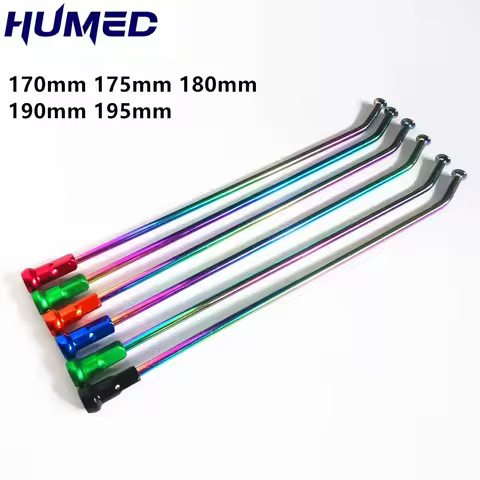 18pc/lot Motorcycle spokes rainbow 4.0×170/175/180/190/195mm electric motorcycle wheels spokes