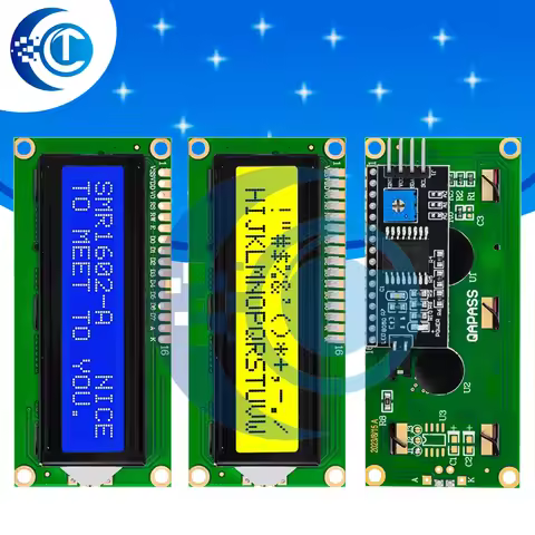 LCD1602+I2C LCD 1602 module Blue/Green screen PCF8574 IIC/I2C LCD1602 Adapter plate