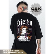 BLEACH 2 LORD SOSUKE AIZEN MEN'S ANIME DISTRO T-SHIRT UNISEXWanita