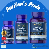 พร้อมส่ง Puritan's Pride Alpha lipoic acid ALA 100 mg 300 mg 600 mg สูตรเข้มข้น บำรุงผิวพรรณและสุขภา