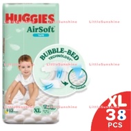 Huggies Air Soft Diaper Tape (S58 M52 L44 XL38)