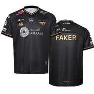 New 2025 T1 Worlds Uniform Jersey LOL Esports Team Faker T-shirt