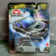 Hot Wheels Premium Ronin Run 2 Mitsubishi Lancer Evolution IX EVO 9 Silver Stone