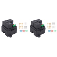 [ Store] Exclusive2X 3 Way 4Pin Fuse Holder Relay Holder Circuit Standard ATO Blade Fuse Relay Holde