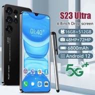 S23 Ultra 5G Smartphone 6.8 inch Full Screen 16GB RAM+512GB ROM Dual Sim Dual Standby GPS OTG Face Recognition Android OS 13 Smart Phone （Memory optional ）