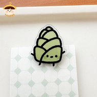 〔8C05〕 9pcs Cute Fruit Cartoon Food Bag Clips Decoration Sealing Clip Note Clip PP Clip For Students