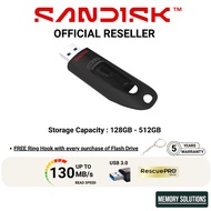 SanDisk Ultra USB 3.0 Flash Drive Thumb Drive Pen Drive 130MB/s 128GB 256GB 512GB CZ48