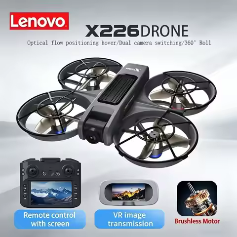 Lenovo X226/X226VR 8K Drone Professional Remote Control Helicopter Plane,With Screen, RC Dron Quadco