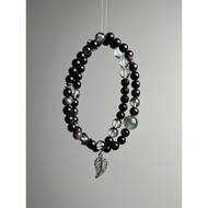 Natural Green Ghost, Green Crystal, White Crystal, White Ghost, Silver Obsidian, About 7mm