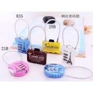 🔥Ready Stock🔥🥰whe81🥰Mini 3 Digit Combination Travel Luggage Code Lock Padlock Alloy Locks 密码小锁头