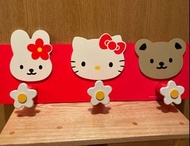 Hello Kitty 绝版１９９９年實木掛牆架…