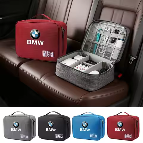 Car Accessories Digital Storage Bag Data Cable EVA Tools Case For BMW X1 X2 X3 X5 X4 X6 X7 G30 G20 G