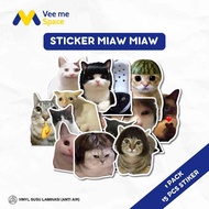 [CONTENTS 15 PCS] Cat Stickers | Cute Cat Stickers | Cat Meme Stickers | Laptop Stickers | Helmet St