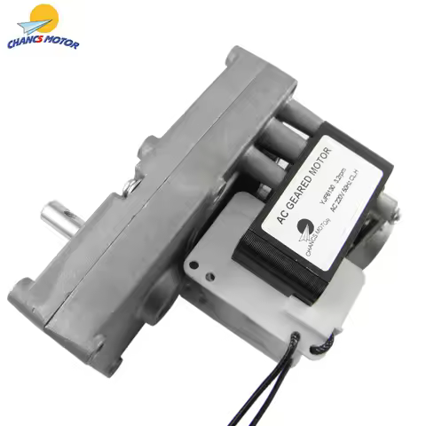 AC 220V Rotisserie Shaded-pole Gear Motor 3.2 RPM Max Torque 200KG Low Noise for BBQ Oven（Default Ro