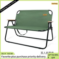 【READY STOCK】2-Person Foldable Chairs Portable Double Camping Chair Outdoor Fishing Chair For Patio Lawn Beach