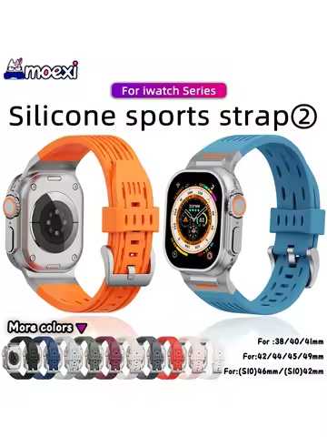 Metal Silicone Strap for HK10 Ultra 3 Smart Watch HK9 Pro Max Ultra 2 44mm 45mm 42mm 38mm 49mm HK8 H