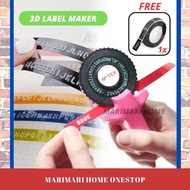 3D Portable Label Maker Tagging Sticker Name Printer Alphabet Sticker Label Maker Name Tag Print Label Tag Nama 标签打印机