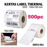 Thermal Paper 100 x 150MM A6 RECEIPT AWB