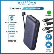 UGREEN 20W Powerbank Portable Charger Cable 10000mAh Mini Power Bank Samsung Galaxy S22