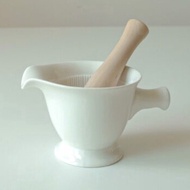 [CUMAMA] White Ceramic Mini Baby Food Mortar and pestle