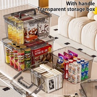 Storage box Handheld transparent storage box thickened Heavy Duty Stackable Transparent Storage Box