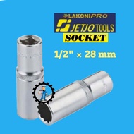 MATA JETJOTOLLS SOCKET DEEP WALL 28MM LAKONI PRO LONG SOCKET BIT 1/ 2" X 28 MM