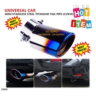 : UNIVERSAL MINI EXHAUST TAIL PIPE RAINBOW PIPE MUFFLER TIP MYVI AXIA BEZZA SAGA VVT KELISA STAINLES