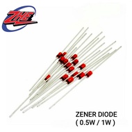 ZENER DIODE ( 0.5W / 1W ) 2.4V 2.7V 3.0V 3.3V 3.6V 3.9V 4.3V 4.7V 5.1V 5.6V 6.2V.... ELECTRONIC COMP