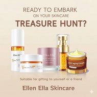 Ellen Ella Anti Aging Skincare Set Niacinamide Whitening serum Cream Sunscreen Tone Up Cream SPF 25+