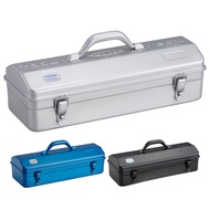 TOYO Steel Toolbox Y-410 - Black, Japanese-Made, Steel Construction, Compact Storage Solution (43x17