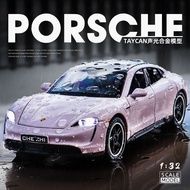 :: Porsche Taycan alloy simulation Car Model Porsche Taycan alloy s Straw Car Toy Car Boy Gift Porsc
