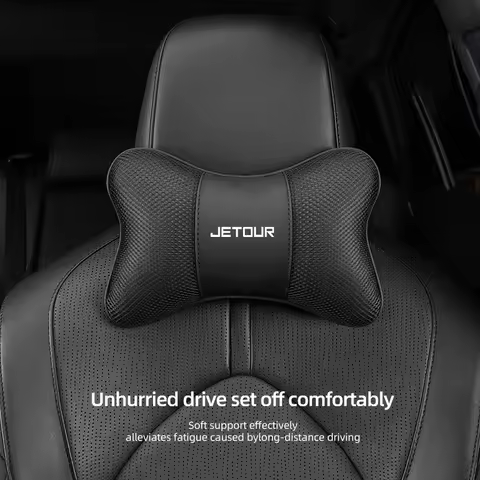 Ice Silk Breathable Car Seat Headrest Neck Pillow Car Logo Interior Accessories For Jetour X70 X90 X